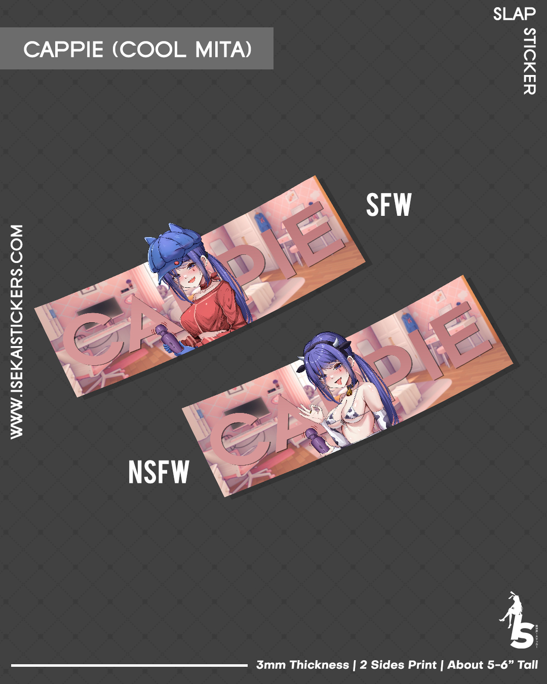 Cappie (Cool Mita) - MiSide Slap Sticker - Isekai Stickers